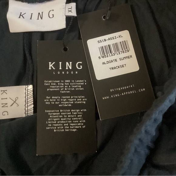 NWT Men’s King London Aldgate Summer Trackset, Size XL - Picture 5 of 5